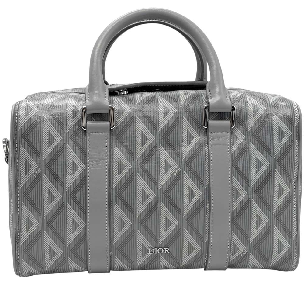 Christian Dior Lango CD Diamond Gray Handbag Shoulder Bag - Picture 2 of 10